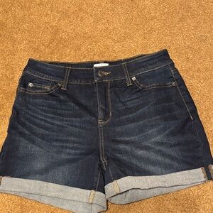 Women's Dark Blue Jean Shorts